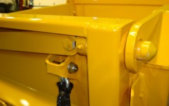 Sloped Top Corner Posts and Spreader Chain Retainers by .